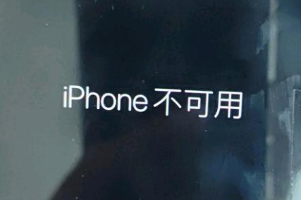 苏尼特左苹果服务网点分享锁屏界面显示“iPhone 不可用”如何解决 