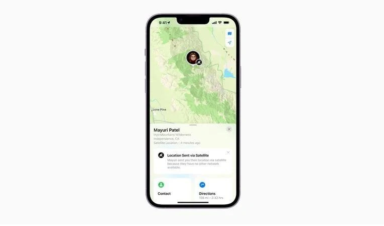苏尼特左苹果14维修分享iPhone14系列中 FindMy功能通过卫星分享位置方法教程 